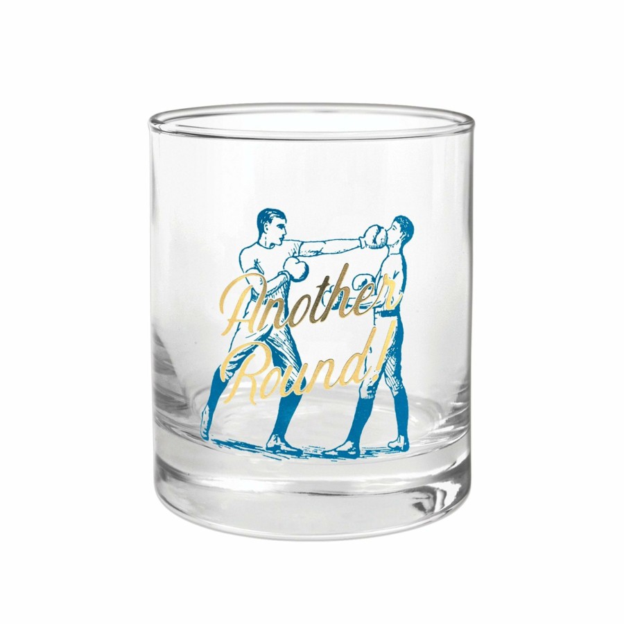 For the Home DesignWorks Ink | Barware Rocks Glass - "Another Round!"