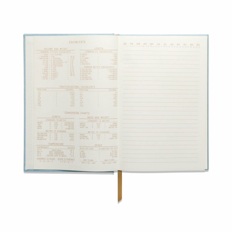 Stationery DesignWorks Ink | Hard Cover Suede Cloth Journal With Pocket - Arch Dot