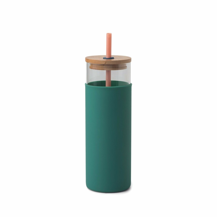 Reusable DesignWorks Ink | Tumbler With Straw - Peachy/Hunter