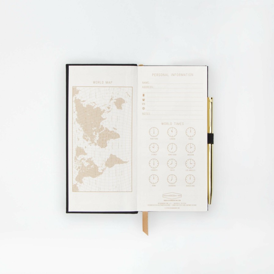 Stationery DesignWorks Ink | Skinny Journal With Pen - "Deep Dark Secrets"