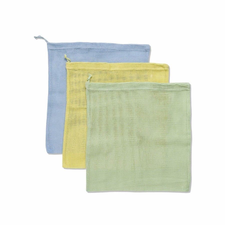 Reusable DesignWorks Ink | Reusable Produce Bags - Blue, Citron, & Sage