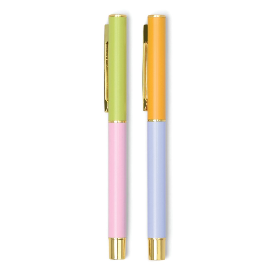 DESK DesignWorks Ink | Color Block Pens - Set Of 2 - Lilac + Cornflower