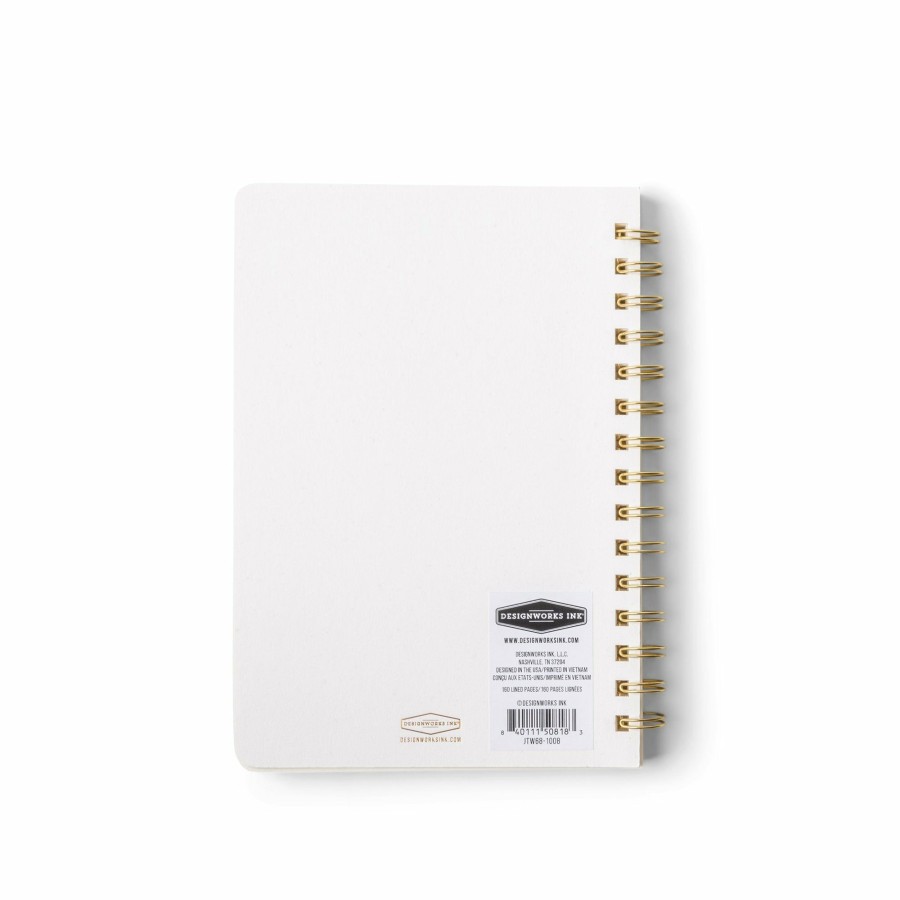 Stationery DesignWorks Ink | Textured Paper Twin Wire Notebook - Medium Speckled Ivory