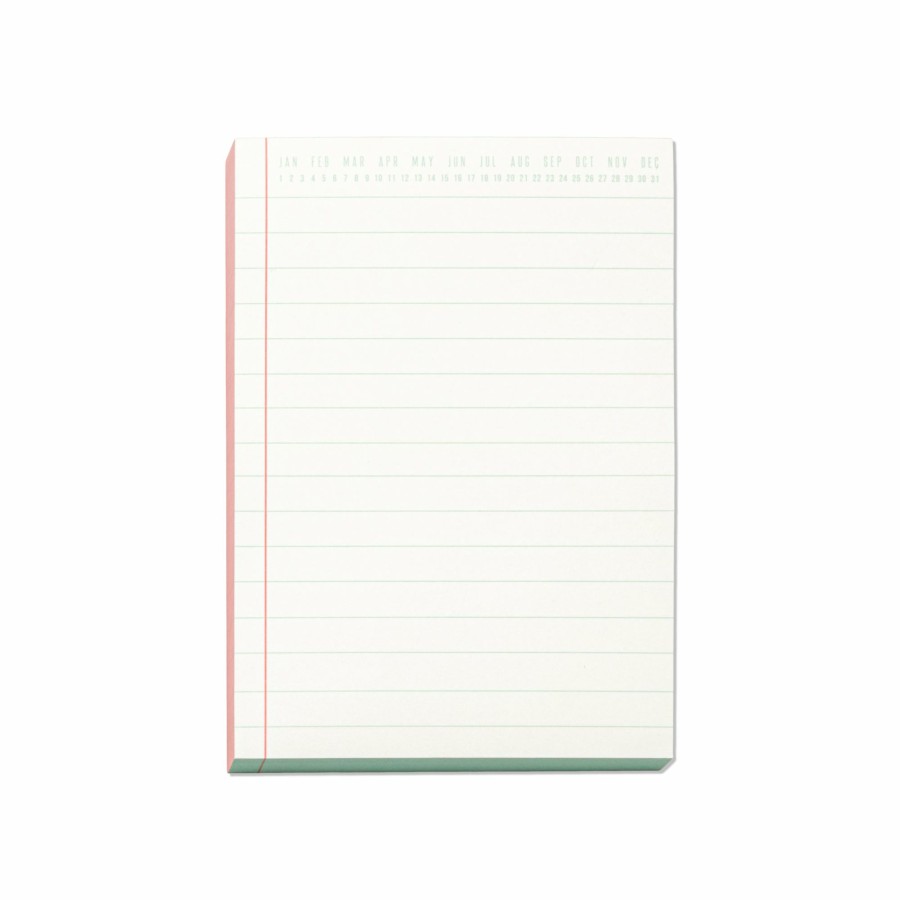 Stationery DesignWorks Ink | Colorblock Notepad - Coral & Blue