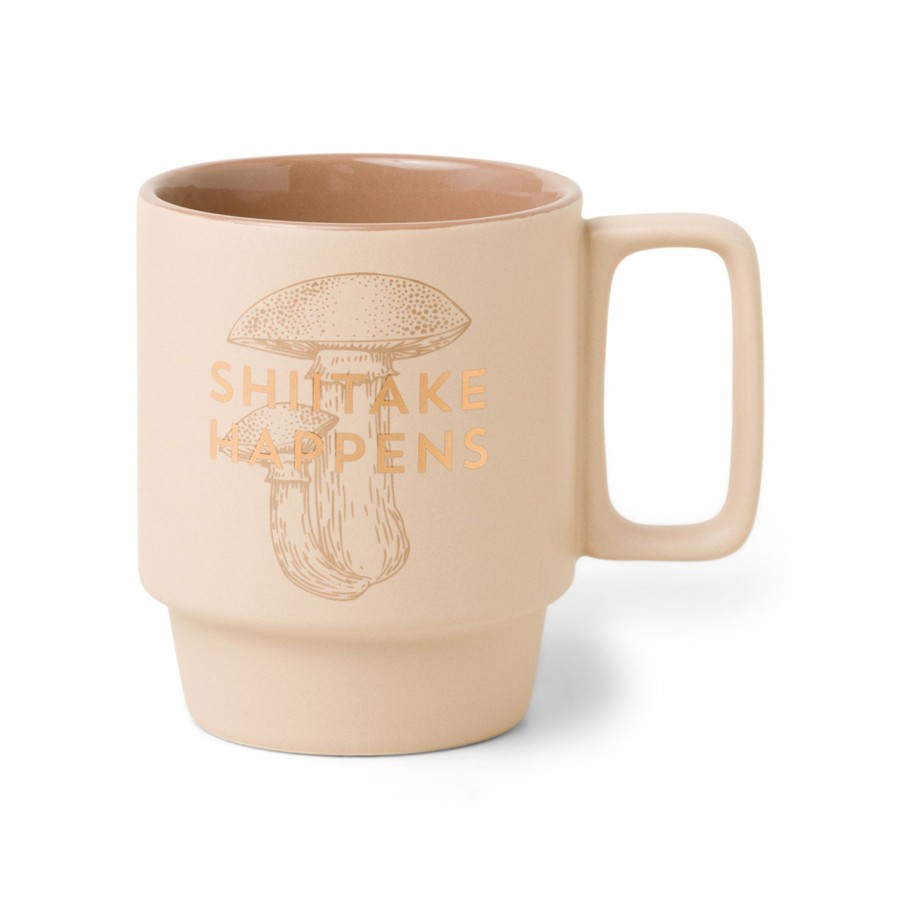 For the Home DesignWorks Ink | Vintage Sass 12 Oz. Mug - "Shiitake Happens"