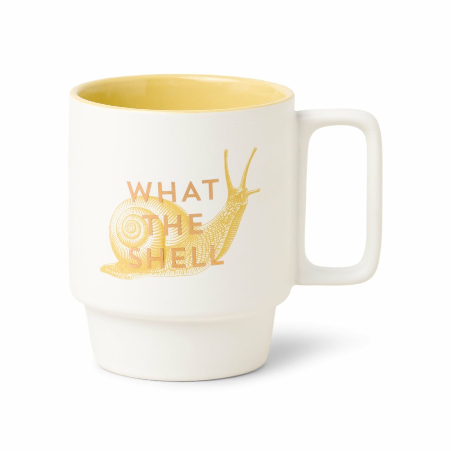 For the Home DesignWorks Ink | Vintage Sass 12 Oz. Mug - "What The Shell"