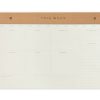 Stationery DesignWorks Ink | Weekly Postbound Notepad - Camel