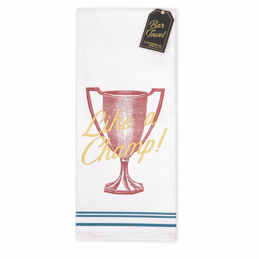 For the Home DesignWorks Ink | Barware Bar Towel - "Like A Champ!"