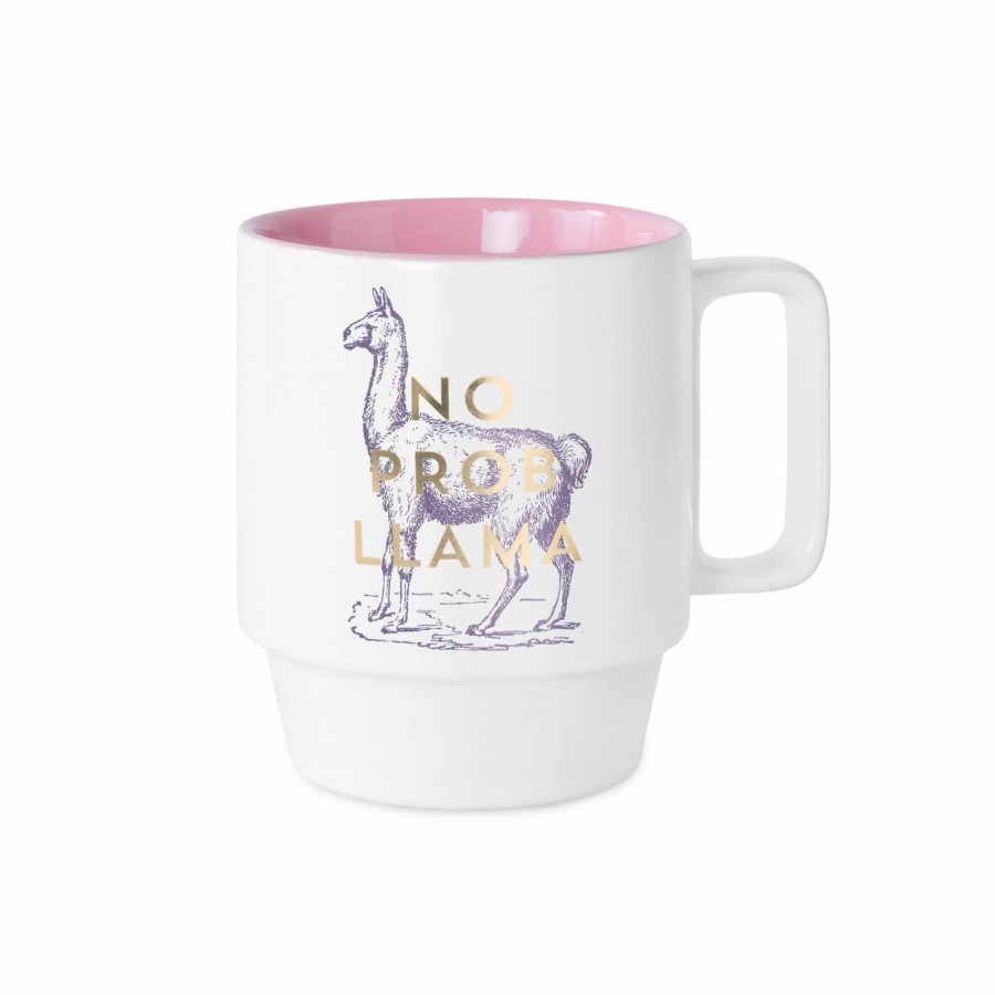 For the Home DesignWorks Ink | Vintage Sass 12 Oz. Mug - No Prob Llama