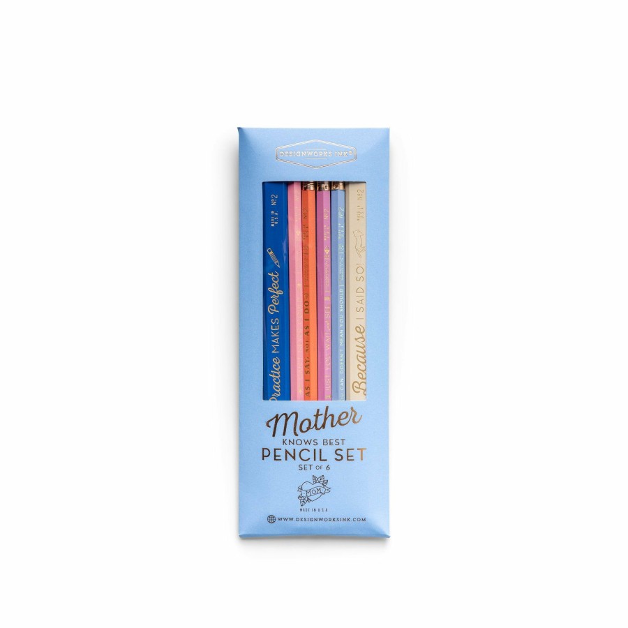 DESK DesignWorks Ink | Mother Knows Best - Pencil Set Of 6