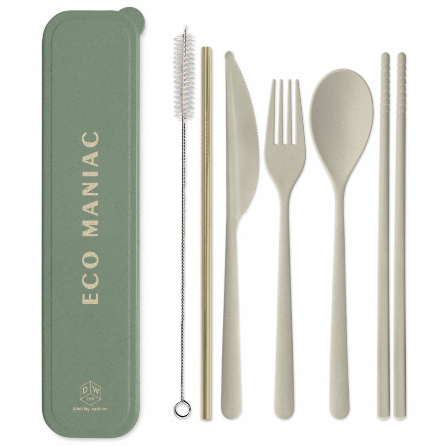 Reusable DesignWorks Ink | Portable Flatware Set - "Eco Maniac"