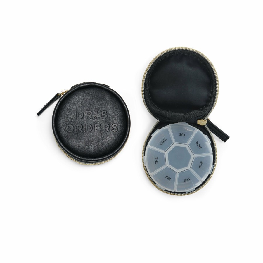 For the Home DesignWorks Ink | Vegan Leather Travel Pill Case With Tassel - "Dr.'S Orders"