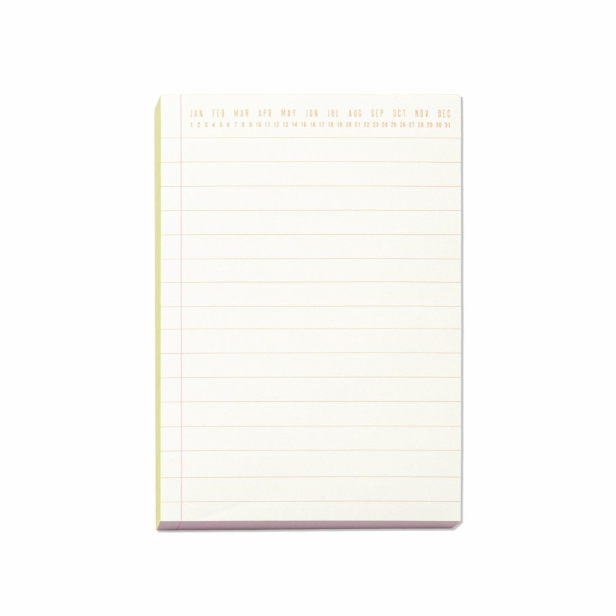 Stationery DesignWorks Ink | Colorblock Notepad - Chartreuse & Pink