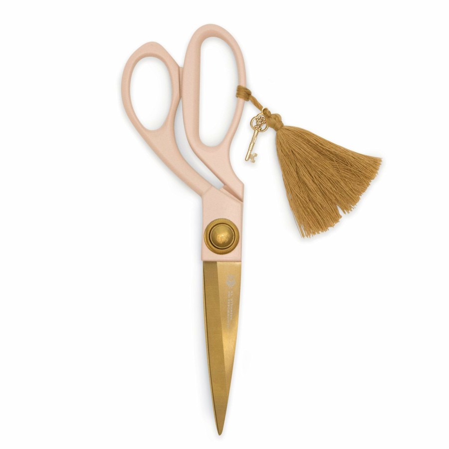 DESK DesignWorks Ink | Scissors With Tassel & Charm - Blush