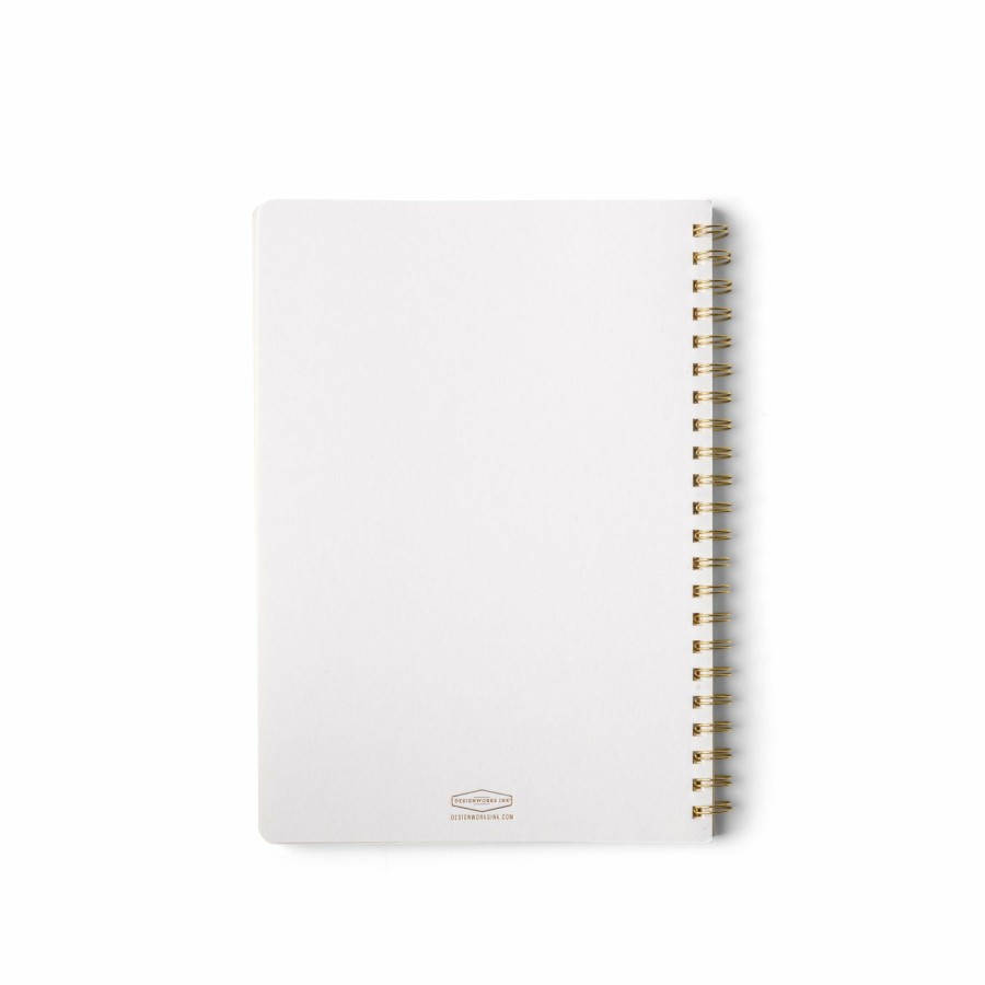 Stationery DesignWorks Ink | Textured Paper Twin Wire Notebook - Large Speckled Ivory