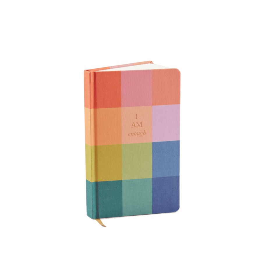 Stationery DesignWorks Ink | Bookcloth Journal - Rainbow Check