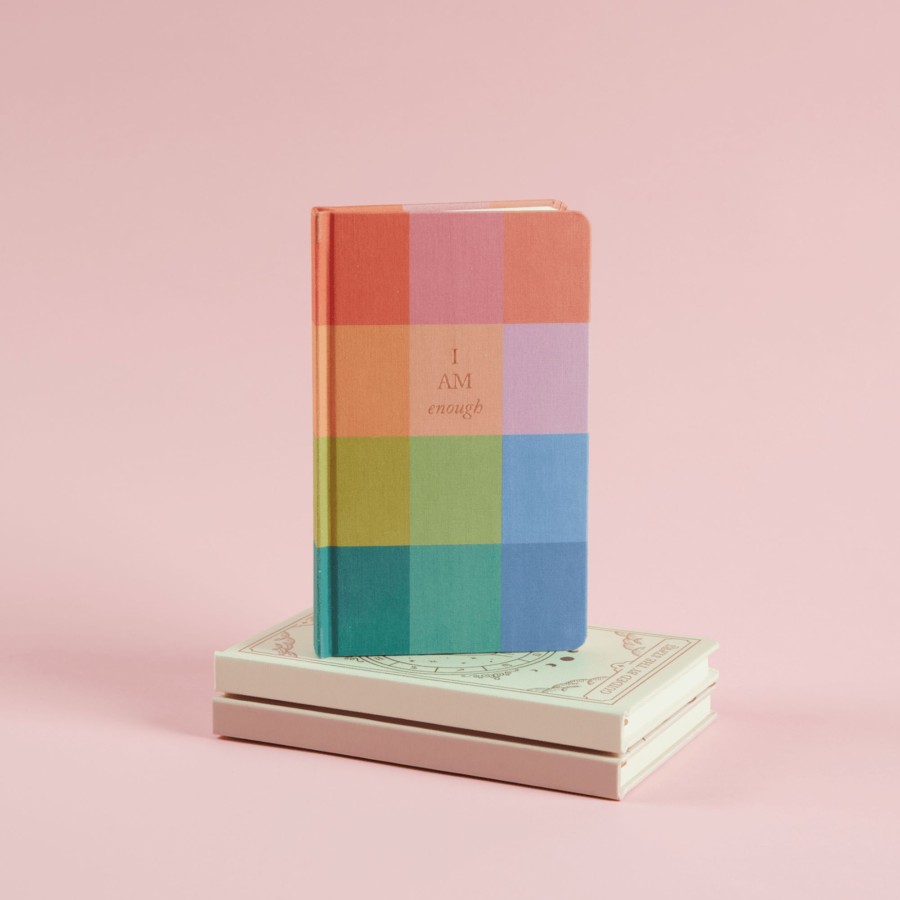 Stationery DesignWorks Ink | Bookcloth Journal - Rainbow Check