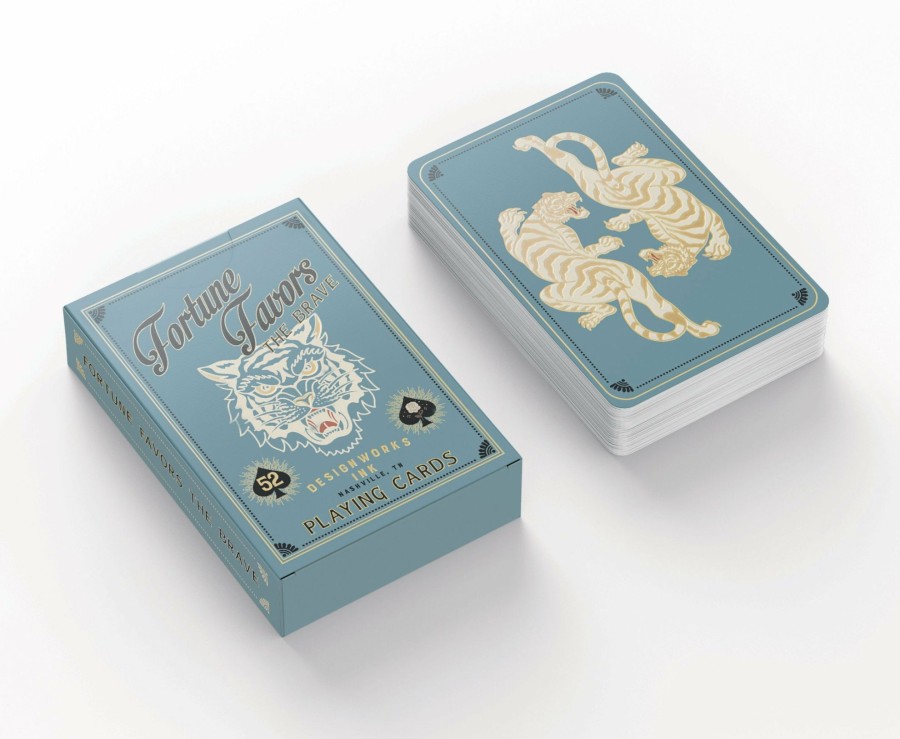 For the Home DesignWorks Ink | Playing Cards - Fortune Favors The Brave