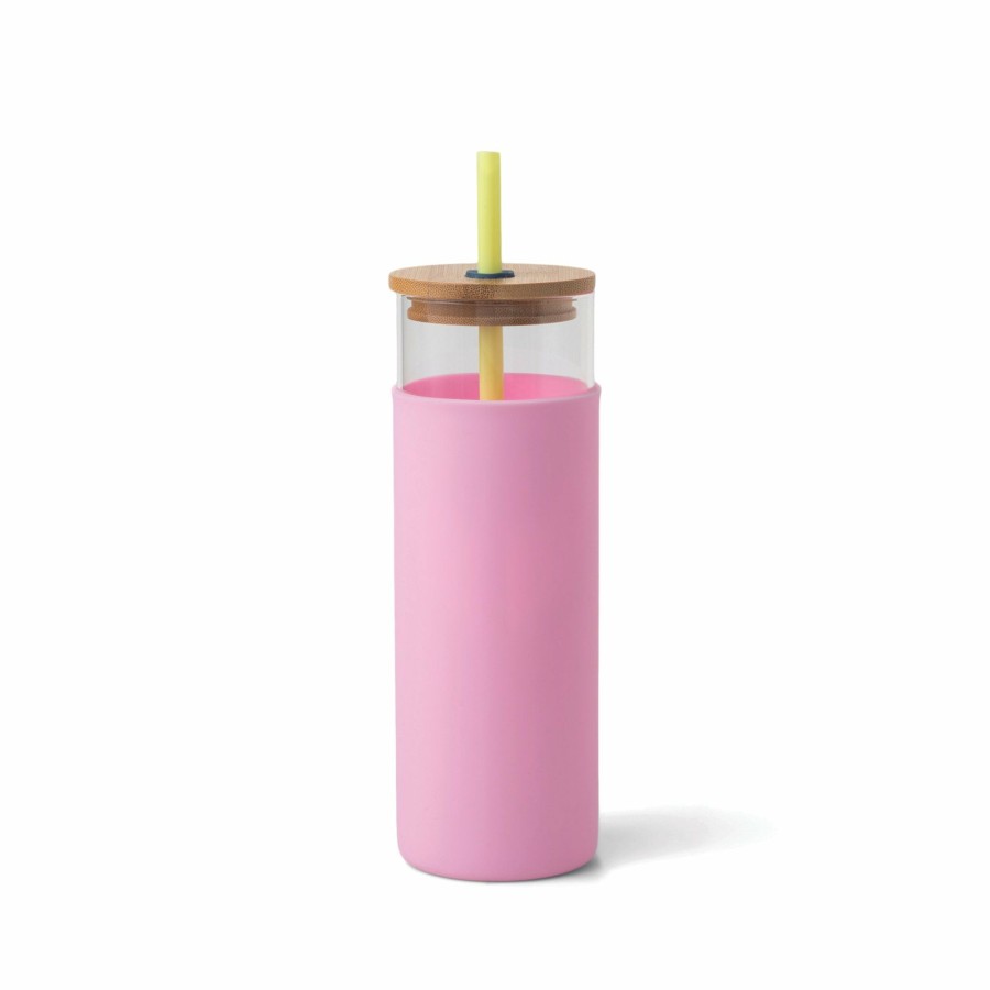 Reusable DesignWorks Ink | Tumbler With Straw - Citron/Pink