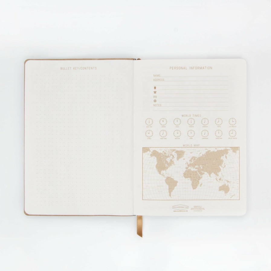 Stationery DesignWorks Ink | Vegan Suede Journal - Mushroom