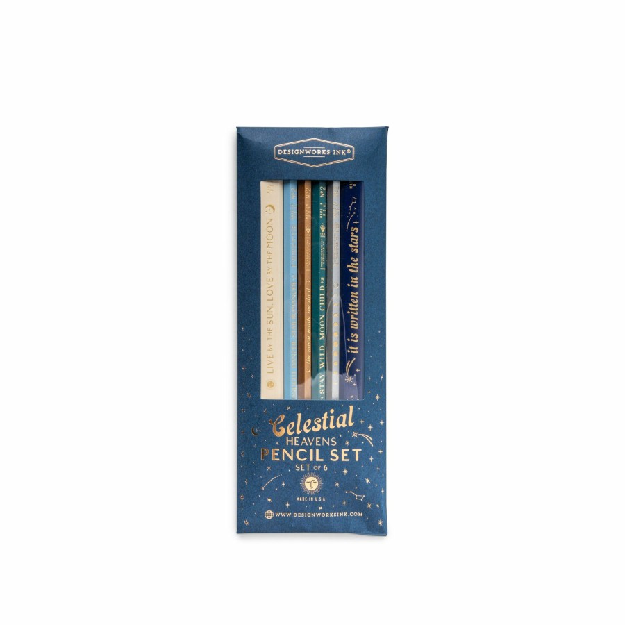 DESK DesignWorks Ink | Celestial Heavens - Pencil Set Of 6